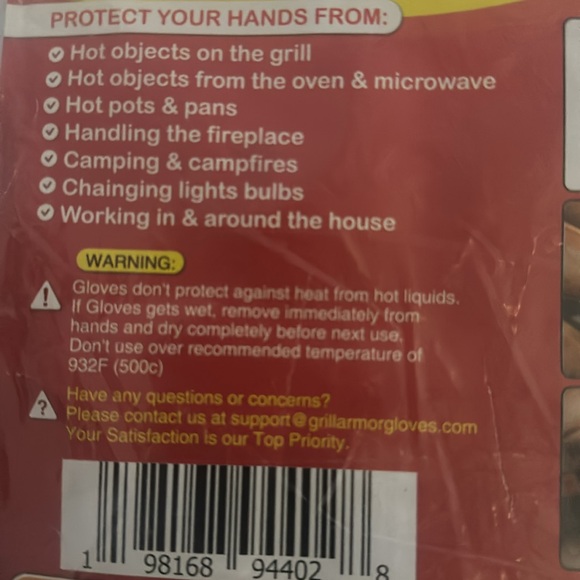 NIB One Size Grill Armor Gloves - Picture 5 of 16